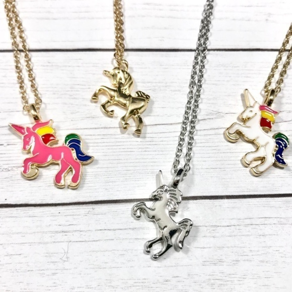 Unicorn Necklace- multiple colors